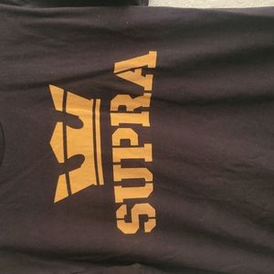 SUPRA Footwear Black T-Shirt Size Large